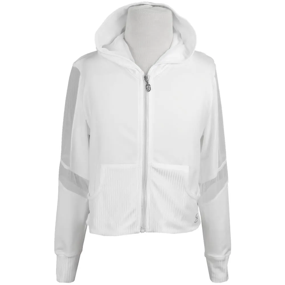 Sofibella Girls Alignment Jacket - White Silk Multi-Functional