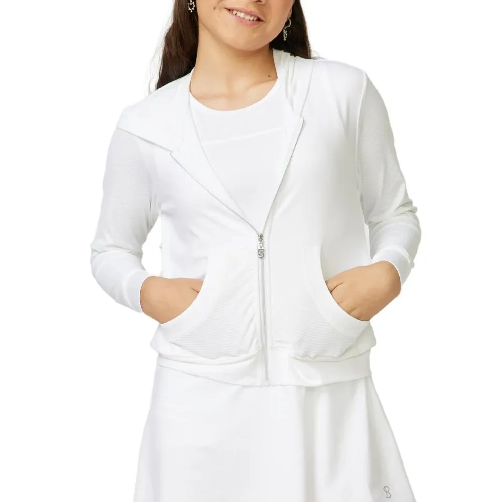 Sofibella Girls Allstars Hoody Jacket - White Tapered Legs