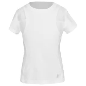 Sofibella Girls Club Lux Short Sleeve Top - White Trendy Style