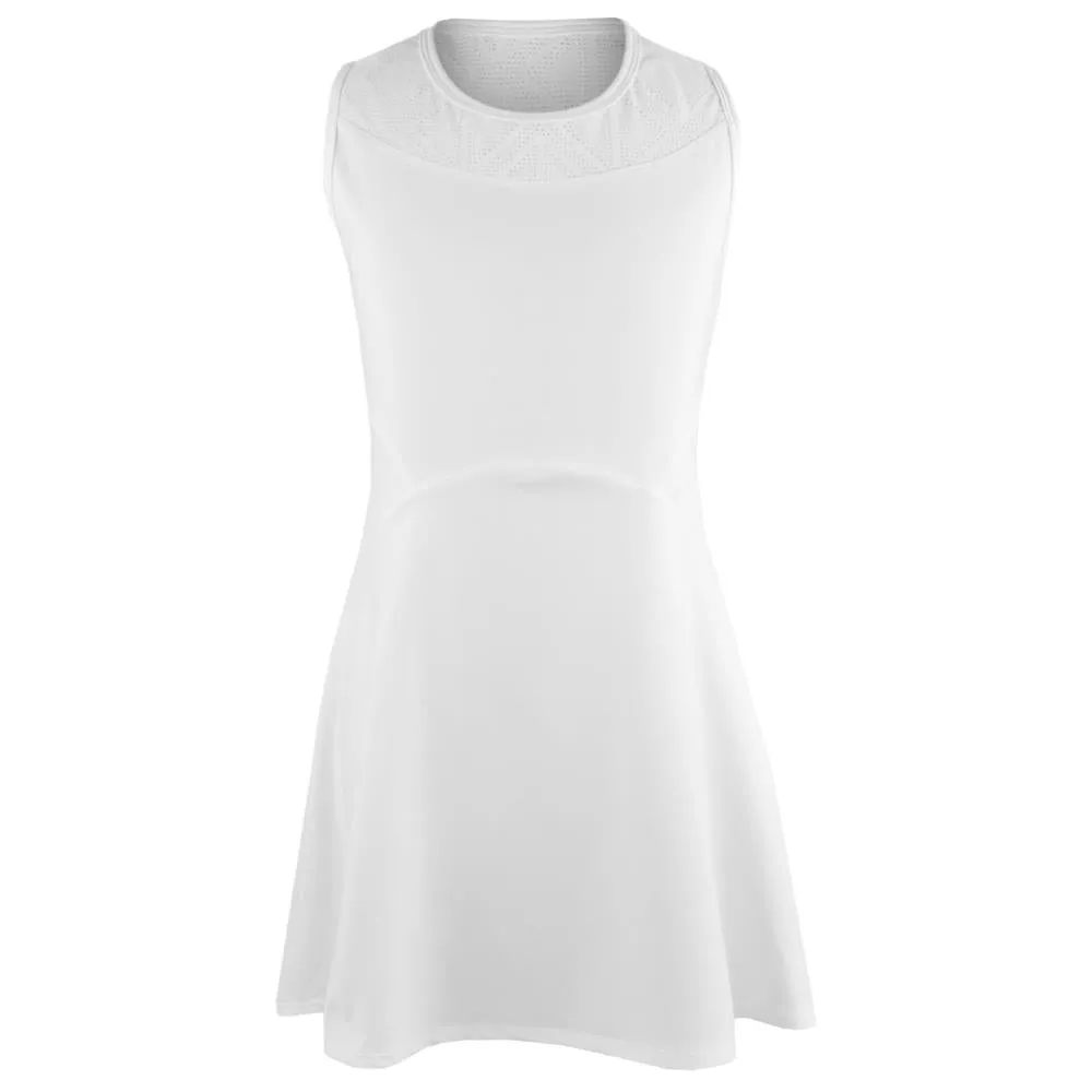 Practical Feature Stretchable Fabric Sofibella Girls Diamond Rush Dress - White