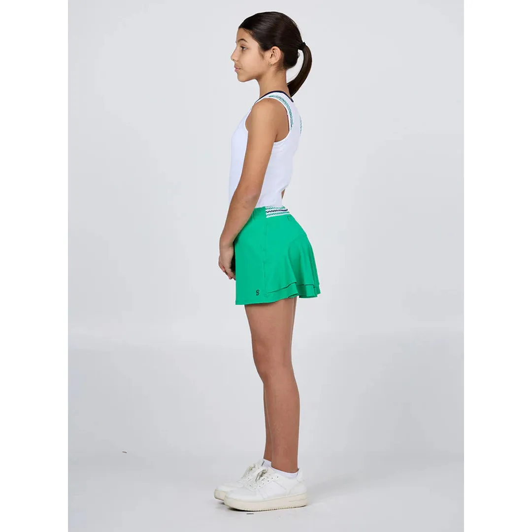 Blend Sofibella Girl's Green Spirit Baseline Tank - White
