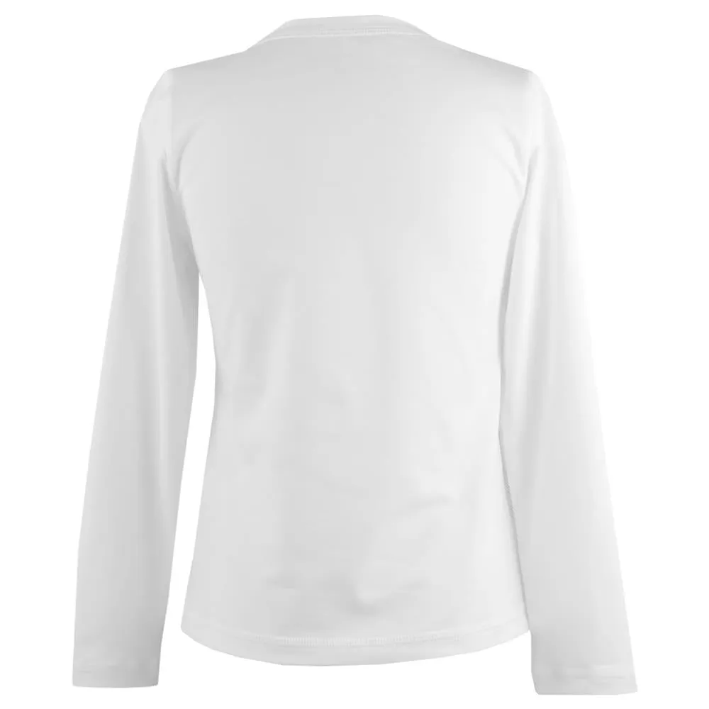 Sofibella Girls UV Colors Longsleeve Top - White Pockets Design Long Sleeve