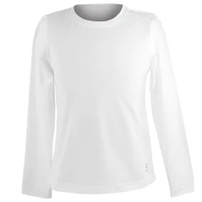 Thin fabric Sofibella Girls UV Colors Longsleeve Top - White