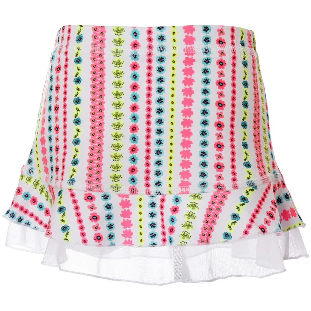 Sewing Sofibella Girls UV Colors Ruffle Skort - Candy Print