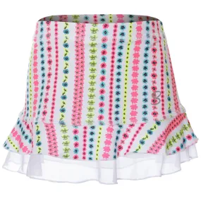 Static-Free Precision Tailoring Sofibella Girls UV Colors Ruffle Skort - Candy Print