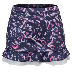 Sofibella Girls UV Colors Ruffle Skort - Chabli Geo Shiny surface
