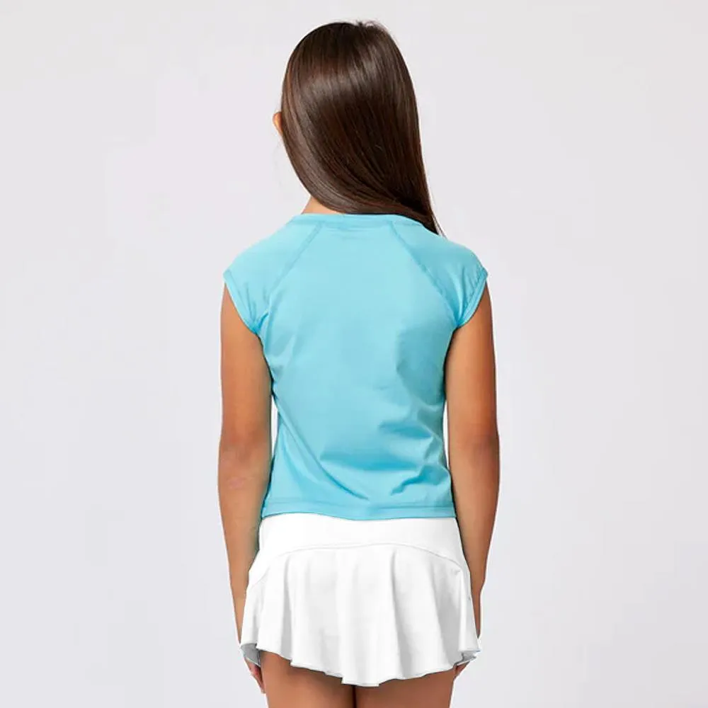 Sofibella Girls UV Colors Skirt - White Suede Static-Free