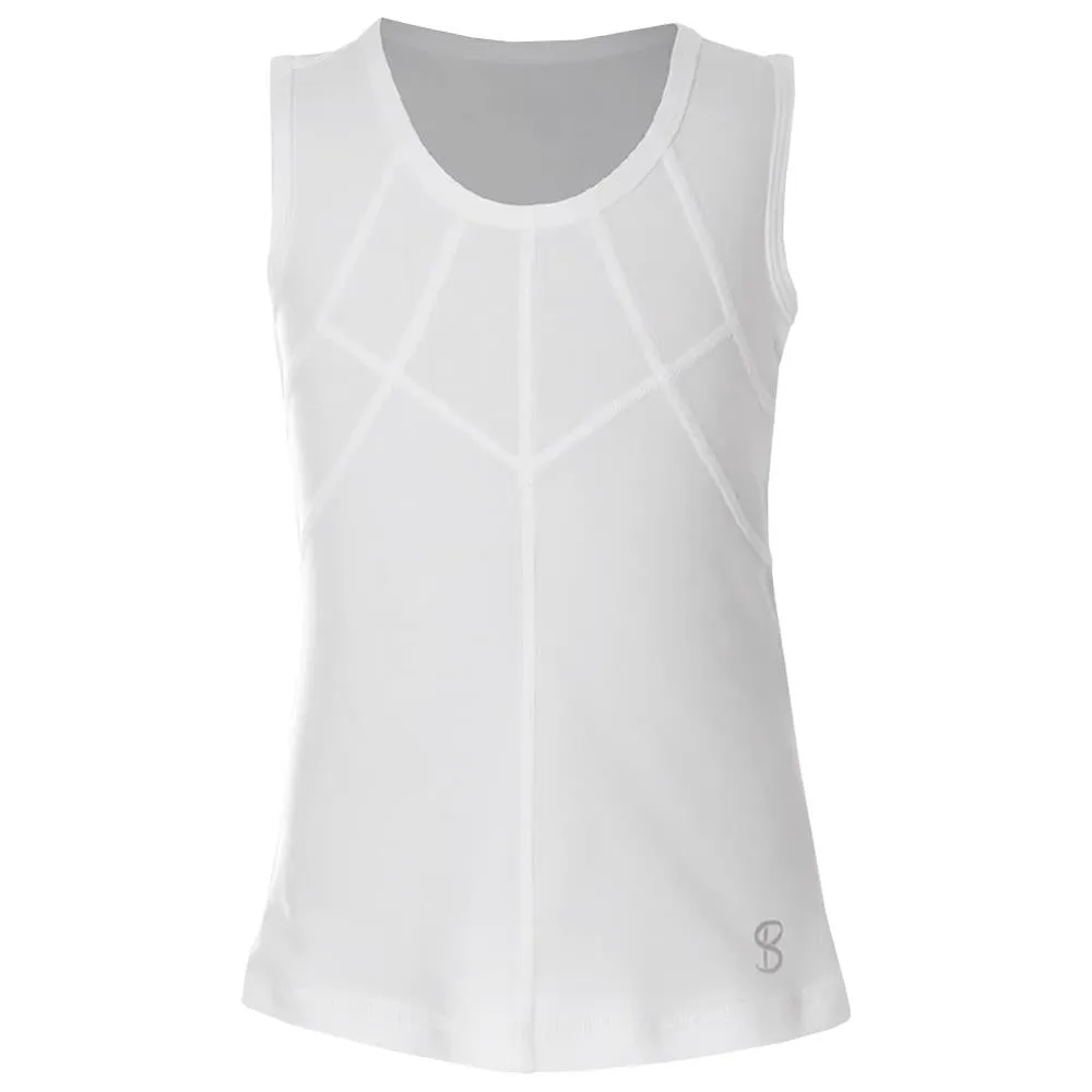 Sofibella Girls UV Colors Tank - White Anti-wrinkle
