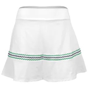 Sofibella Women's Green Spirit 14" Skort - White water-repellent Modern Design