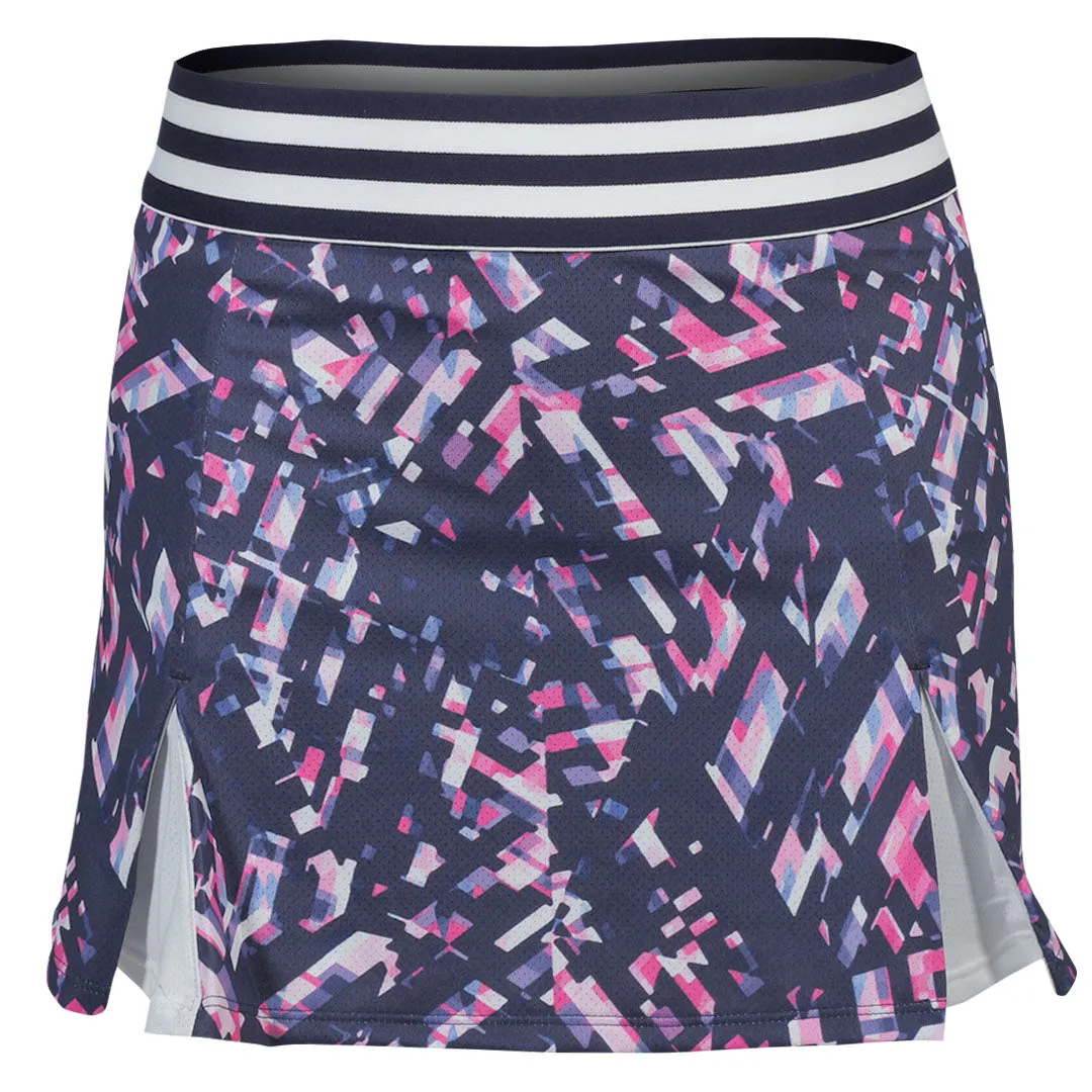 Anti-bacterial Comfortable Experience Sofibella Women's UV Colours 13" Skort - Chabli Geo Elegant Look