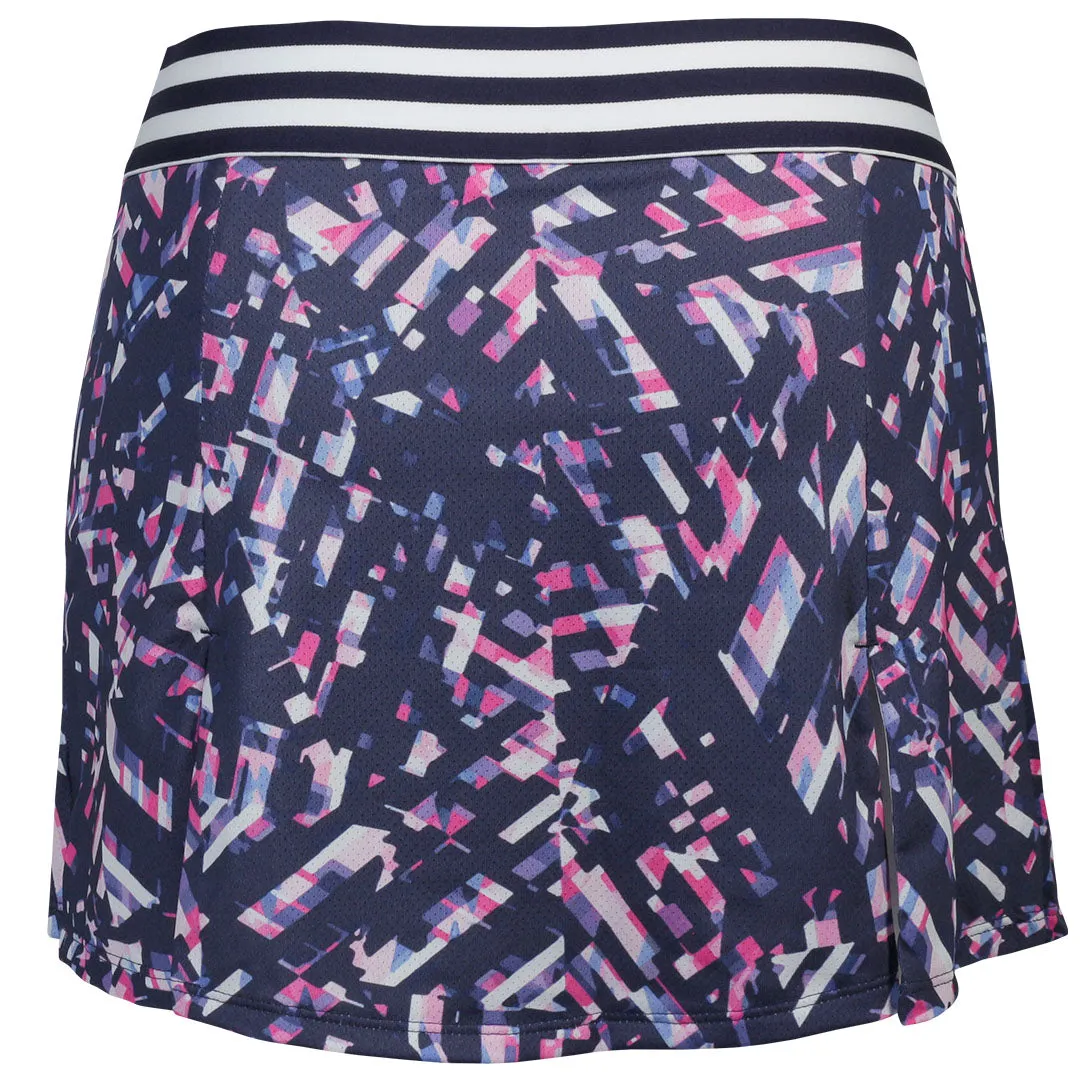 Matte Sofibella Women's UV Colours 13" Skort - Chabli Geo Elegant Look