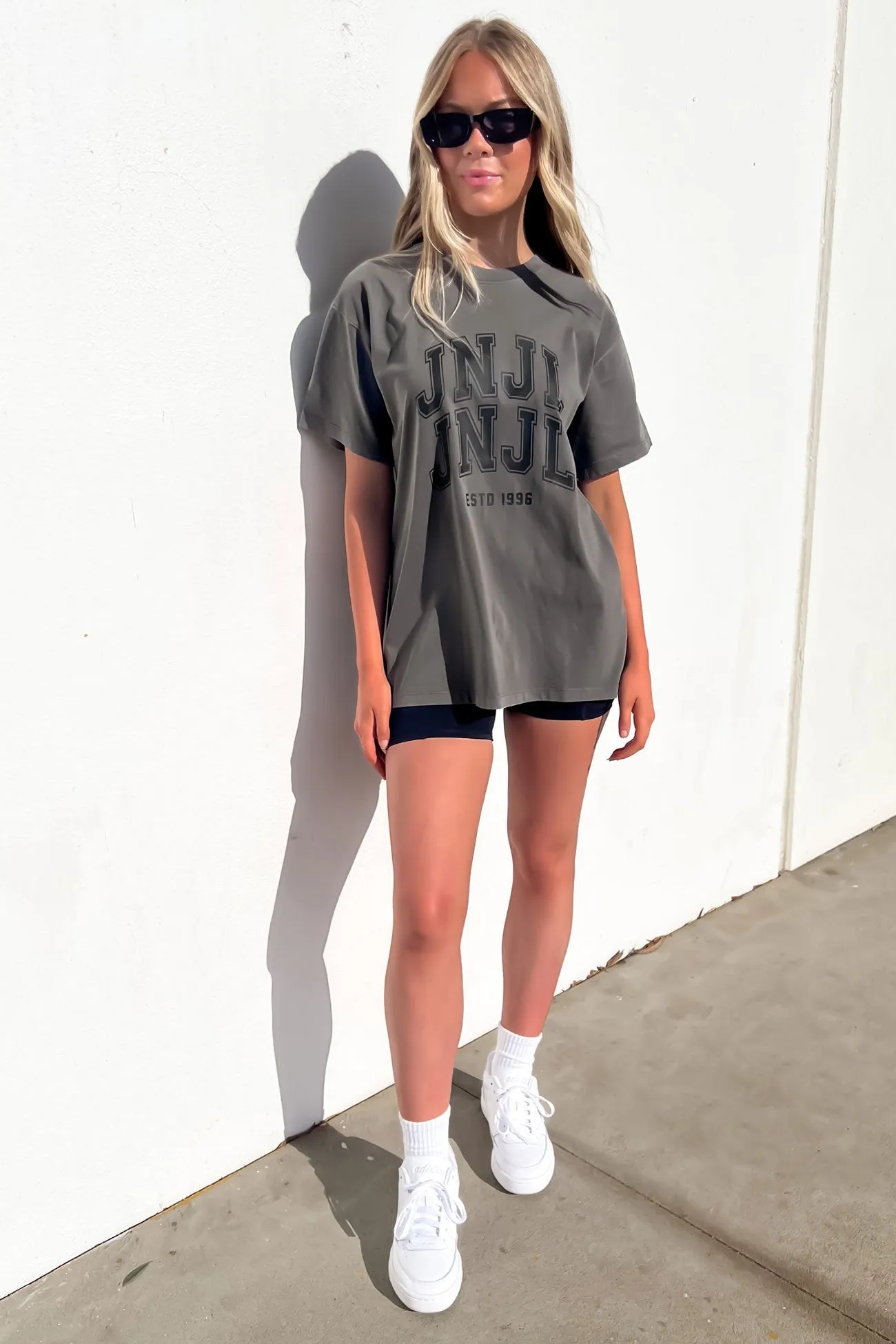 ethical JNJL League Tee Charcoal