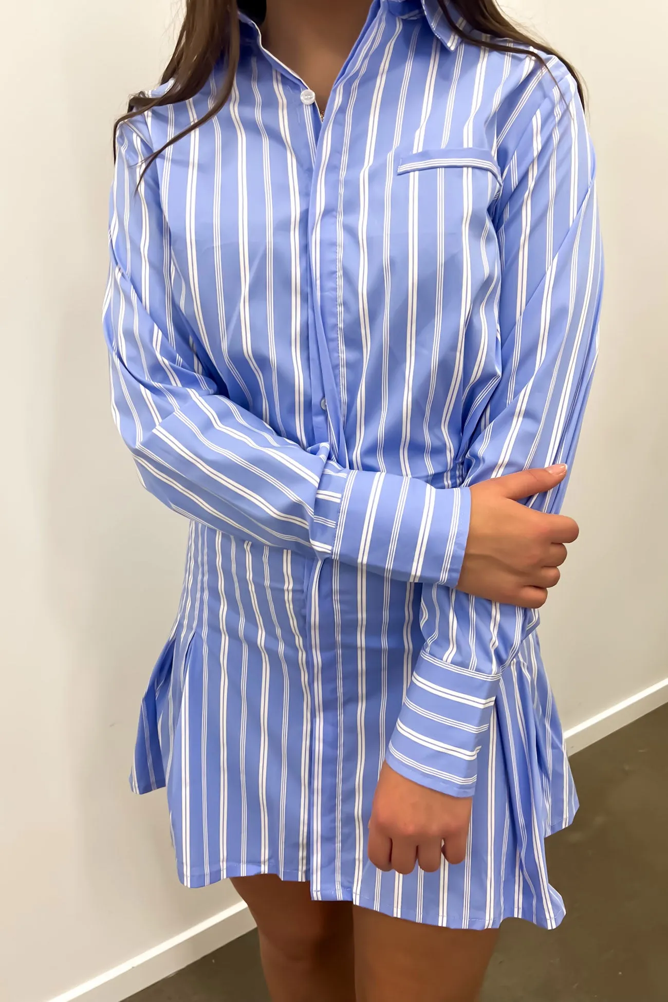 Cecile Mini Dress Blue Travel Staple