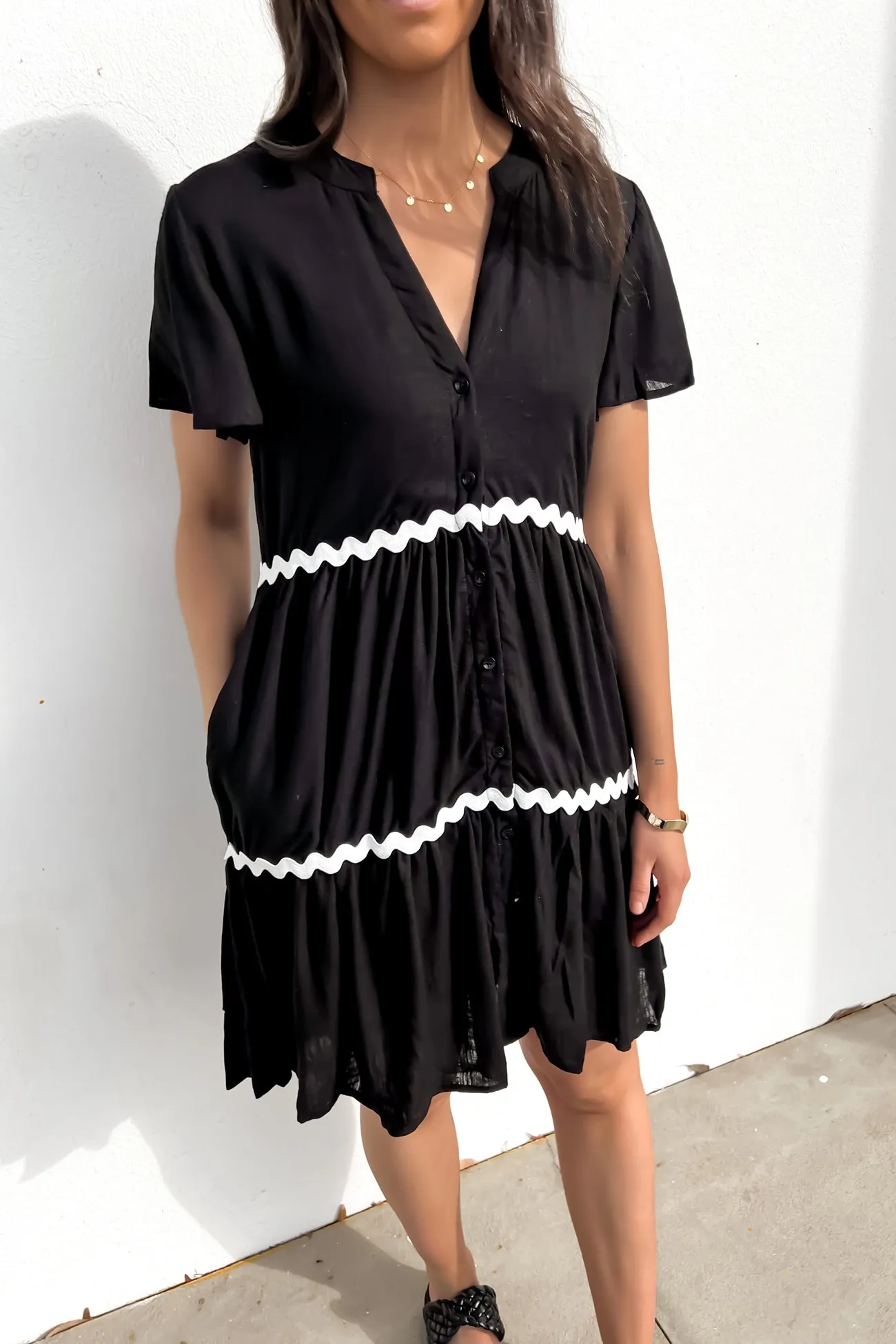 Bethany Mini Dress Black Emerging-Brand