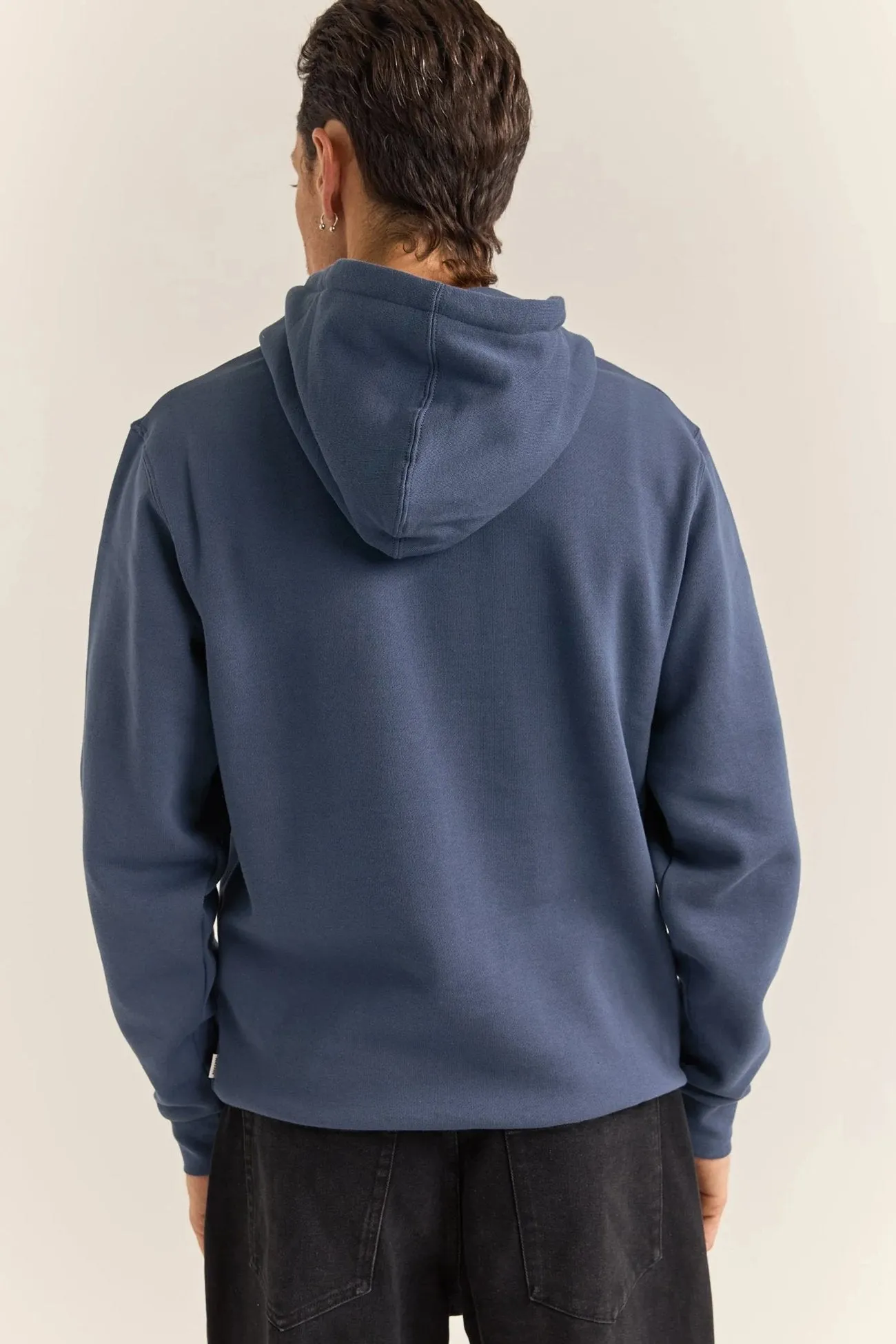 Moisture Managing Layer Transitional Wear Brand Fleece Hood Navy