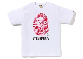 Mock neck Classic Design Bape Abc Camo By Bathing Ape Tee White/Pink