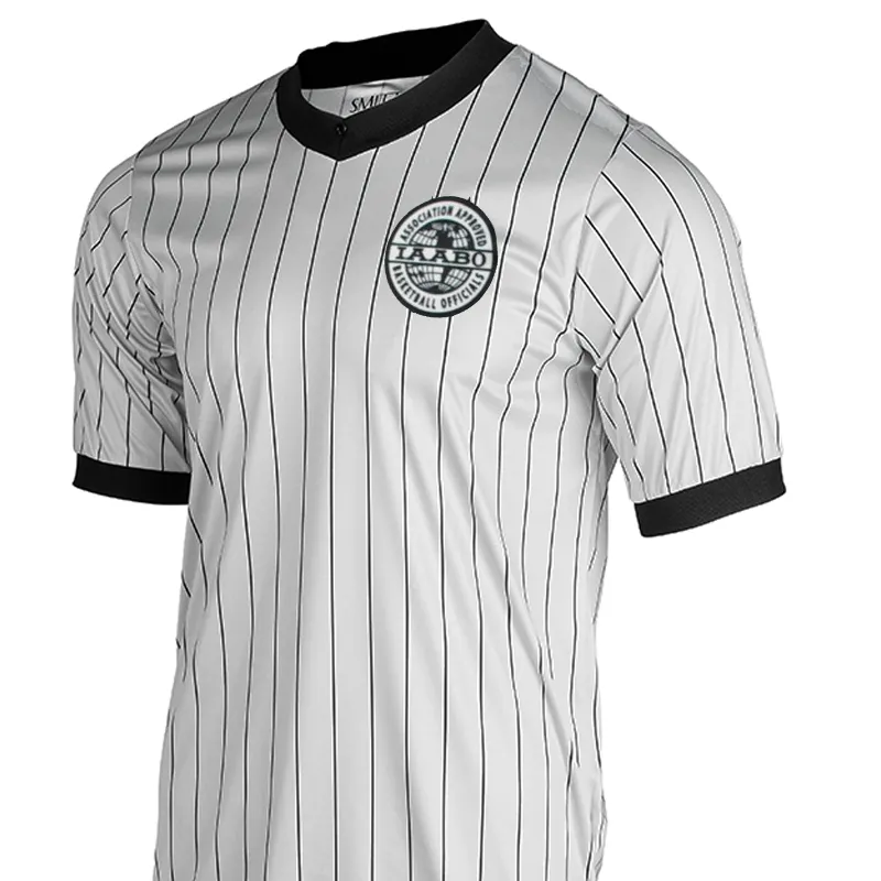 birthday celebration IAABO Logo Grey Referee Shirt w/ Flag on Back