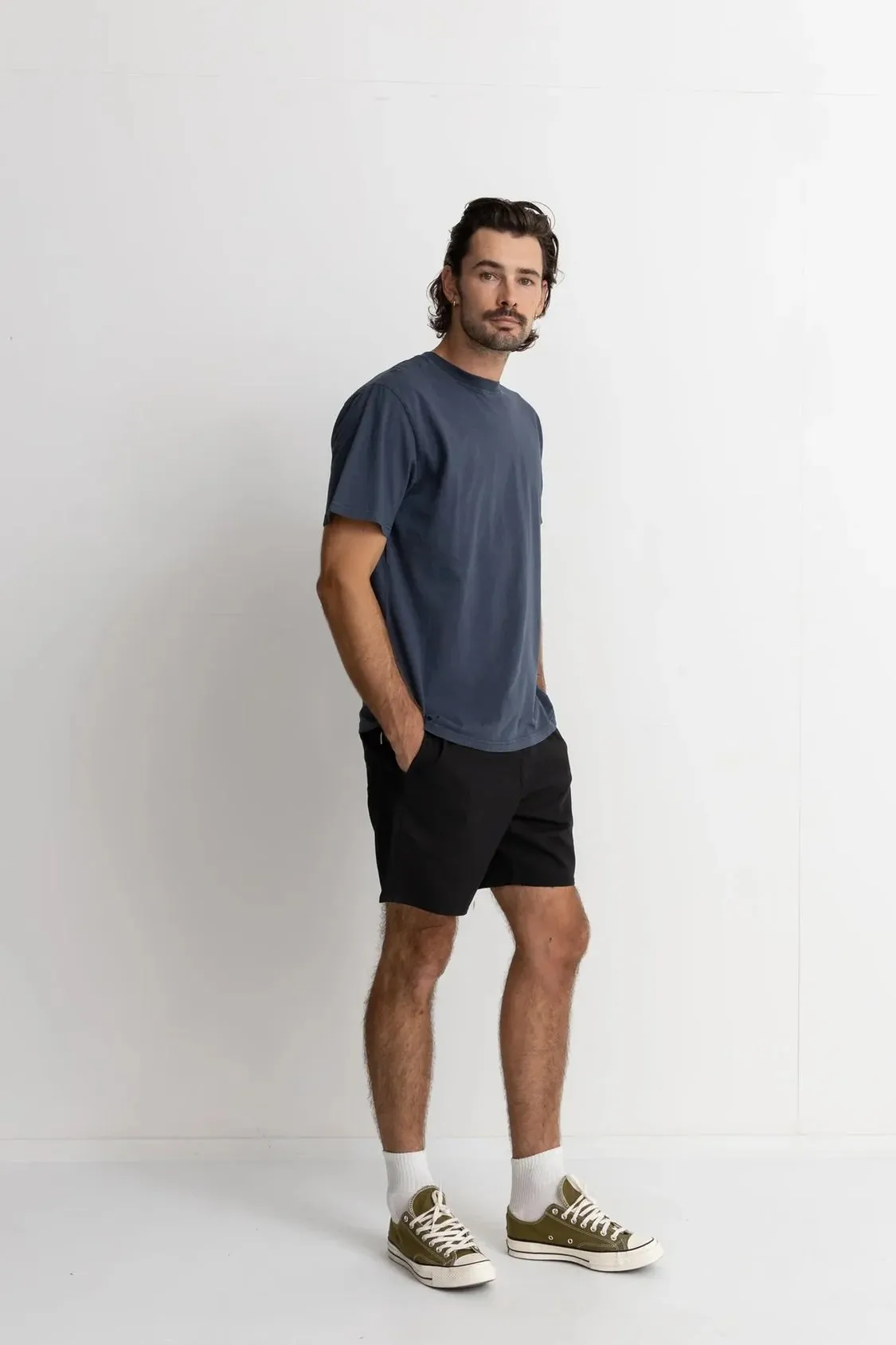 Classic Linen Jam Vintage Black Four Way Stretch Fabric