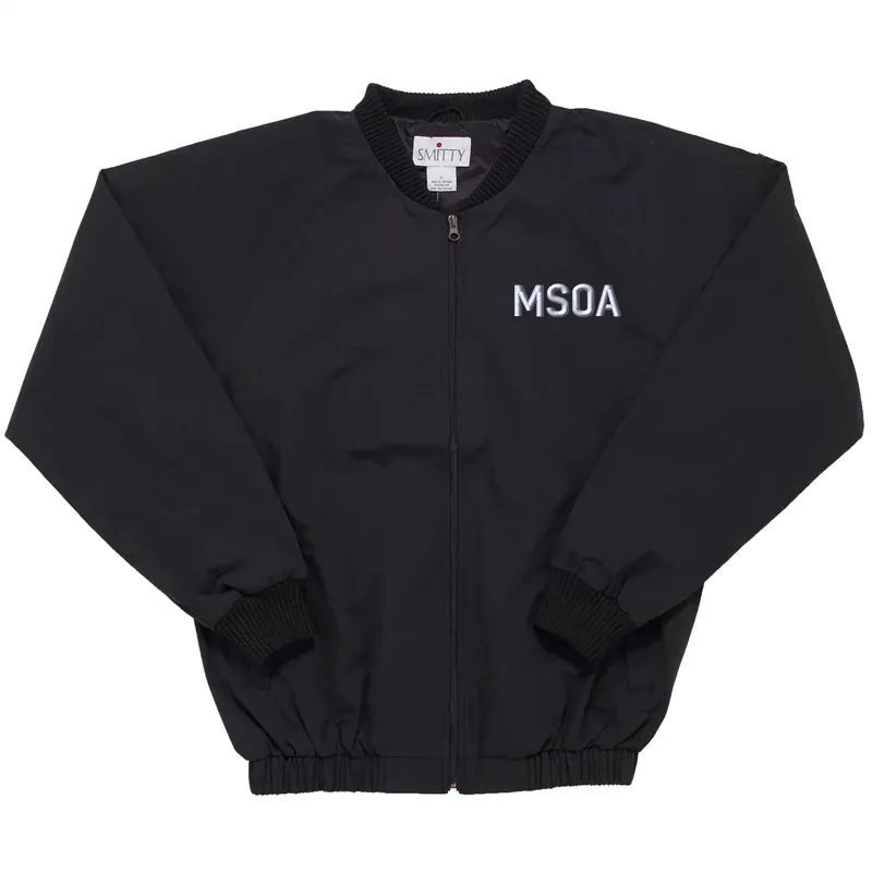 MSOA Logo Zip Front Referee Jacket Everyday Look Reversible Dual Layer