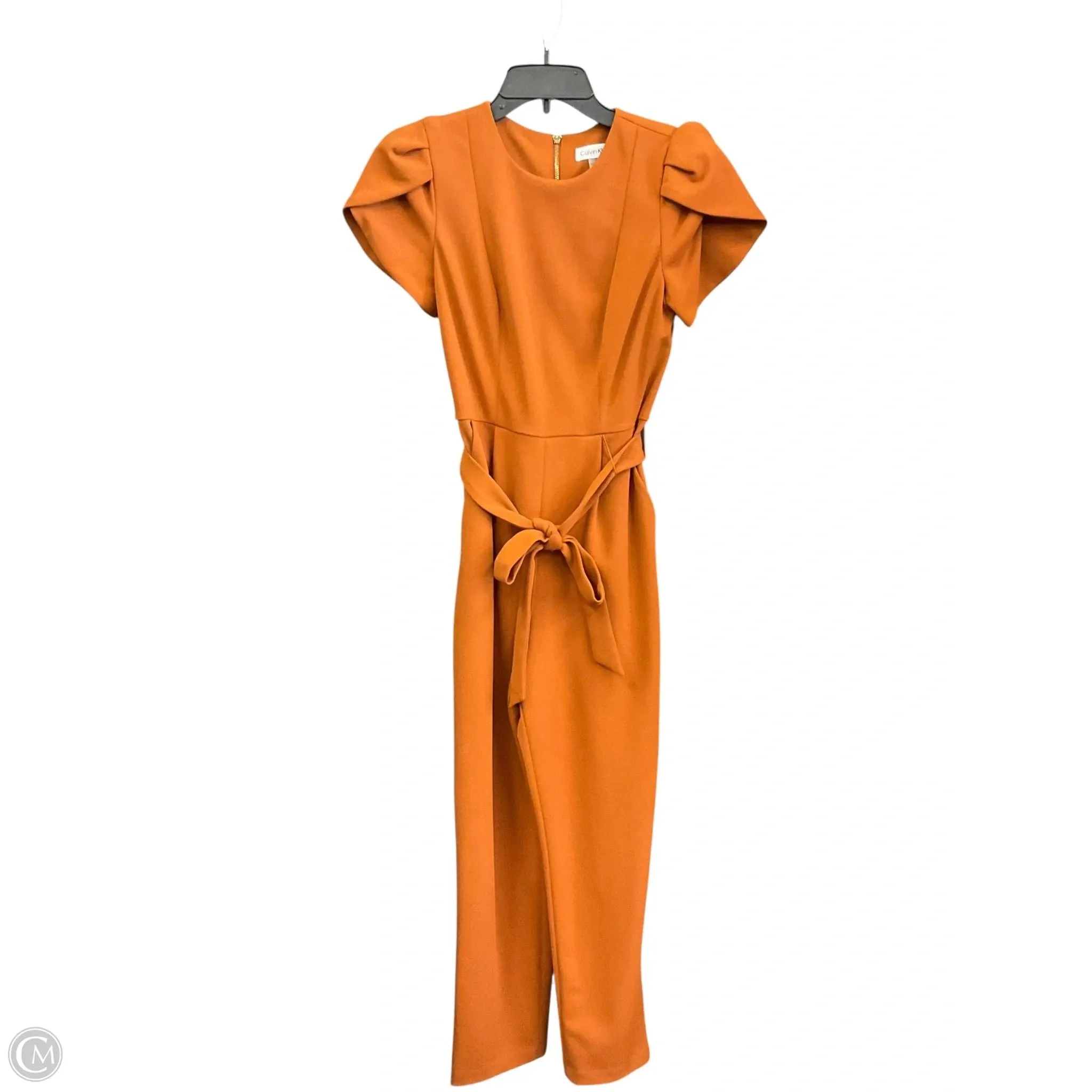 Bridal-Shower Trend Movement Jumpsuit By Calvin Klein In Brown, Size: Xs