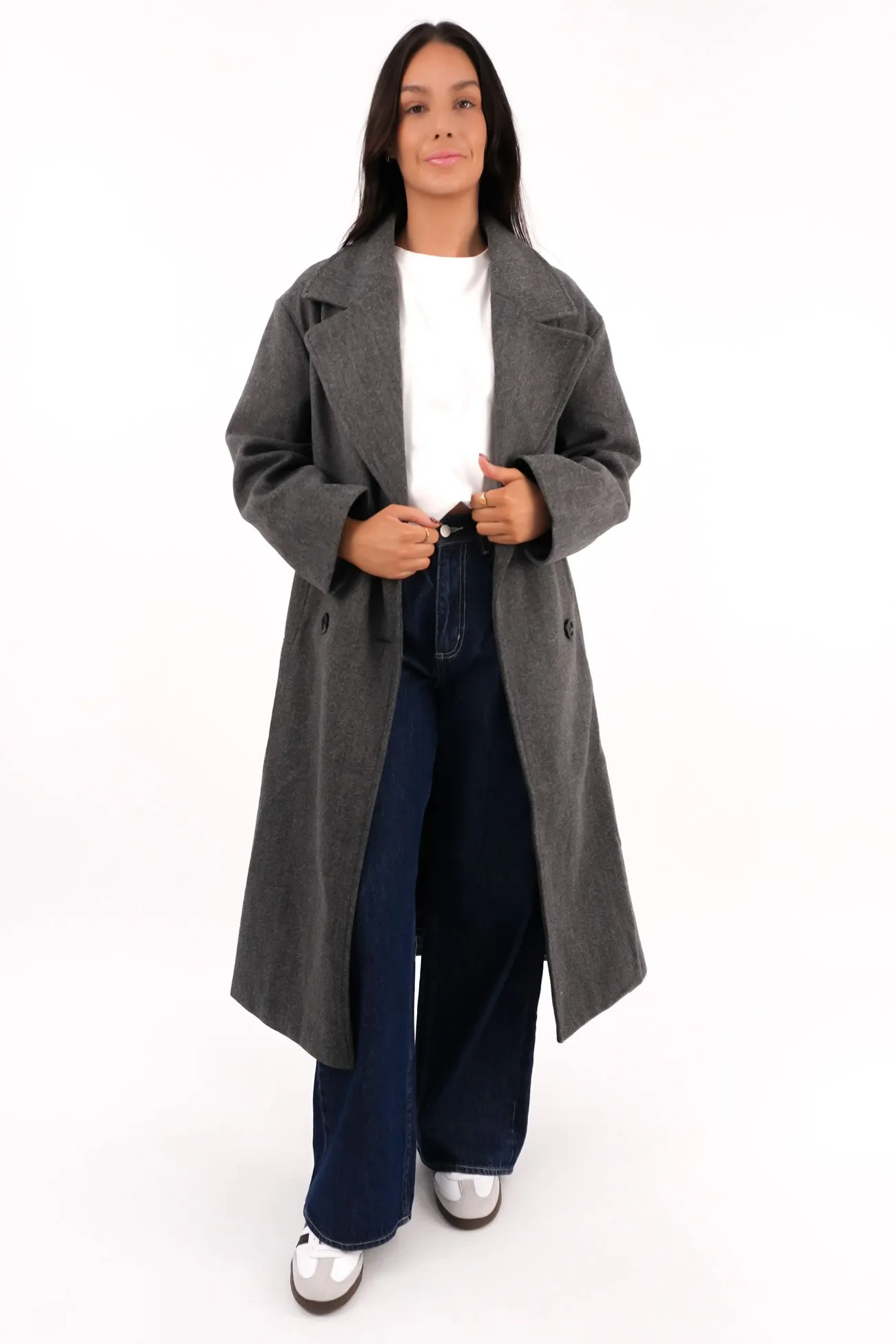 Layer Piece TearResistant Reinforcements Murphee Coat Grey