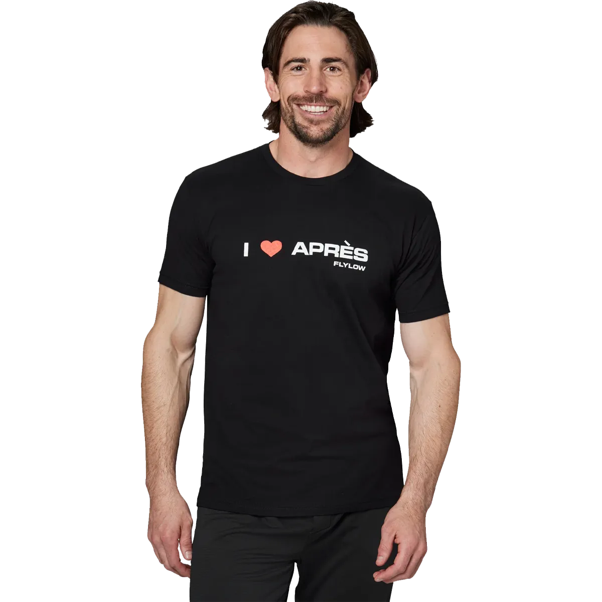 Durable Reinforced Hem RibbedHemline I Love Apres Tee