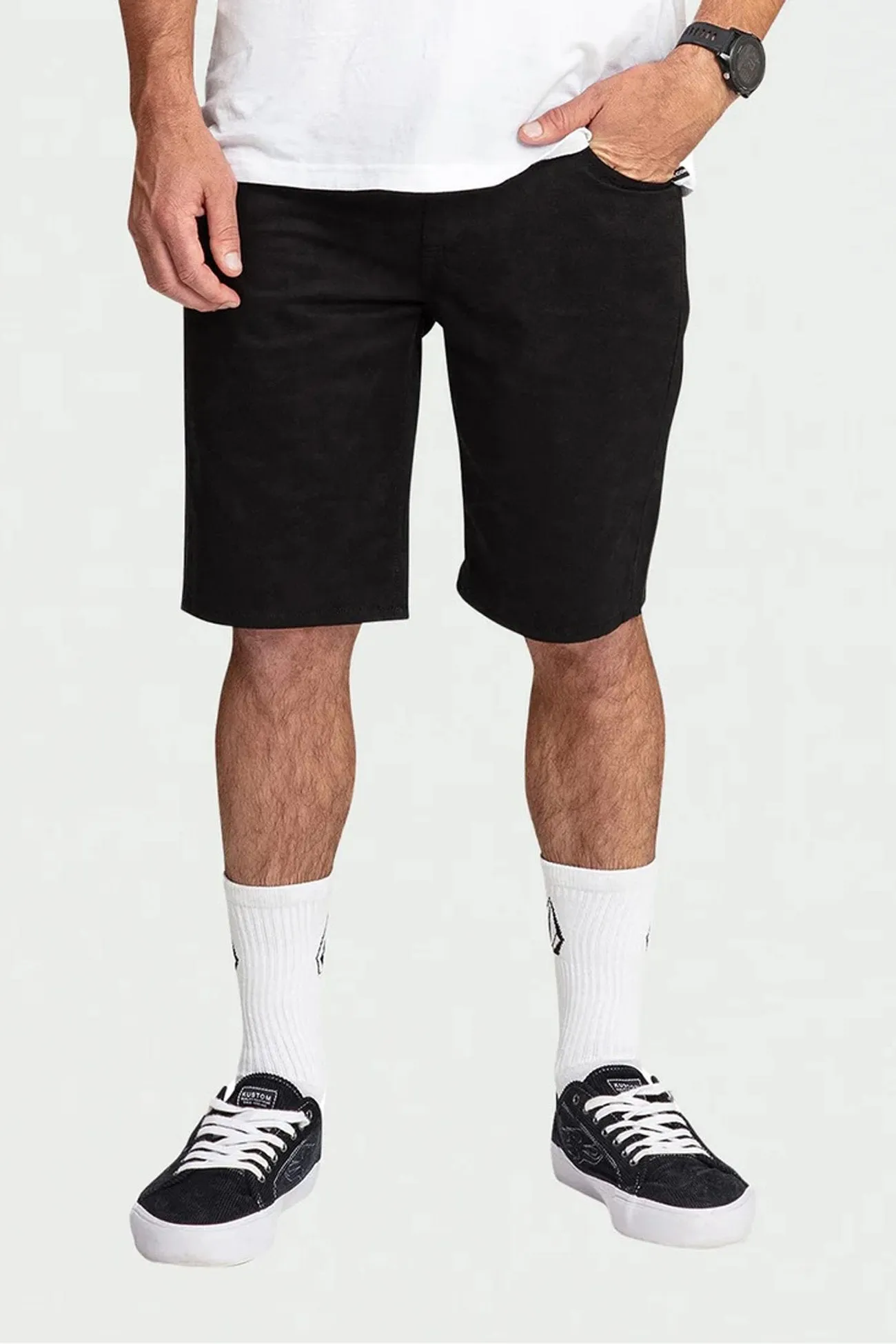 basketball clothing Outdoor Comfort Solver Lite 5 Pock Short 19" Black