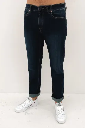 Solver Modern Straight Jean Vintage Blue Minimal Edge Base Look