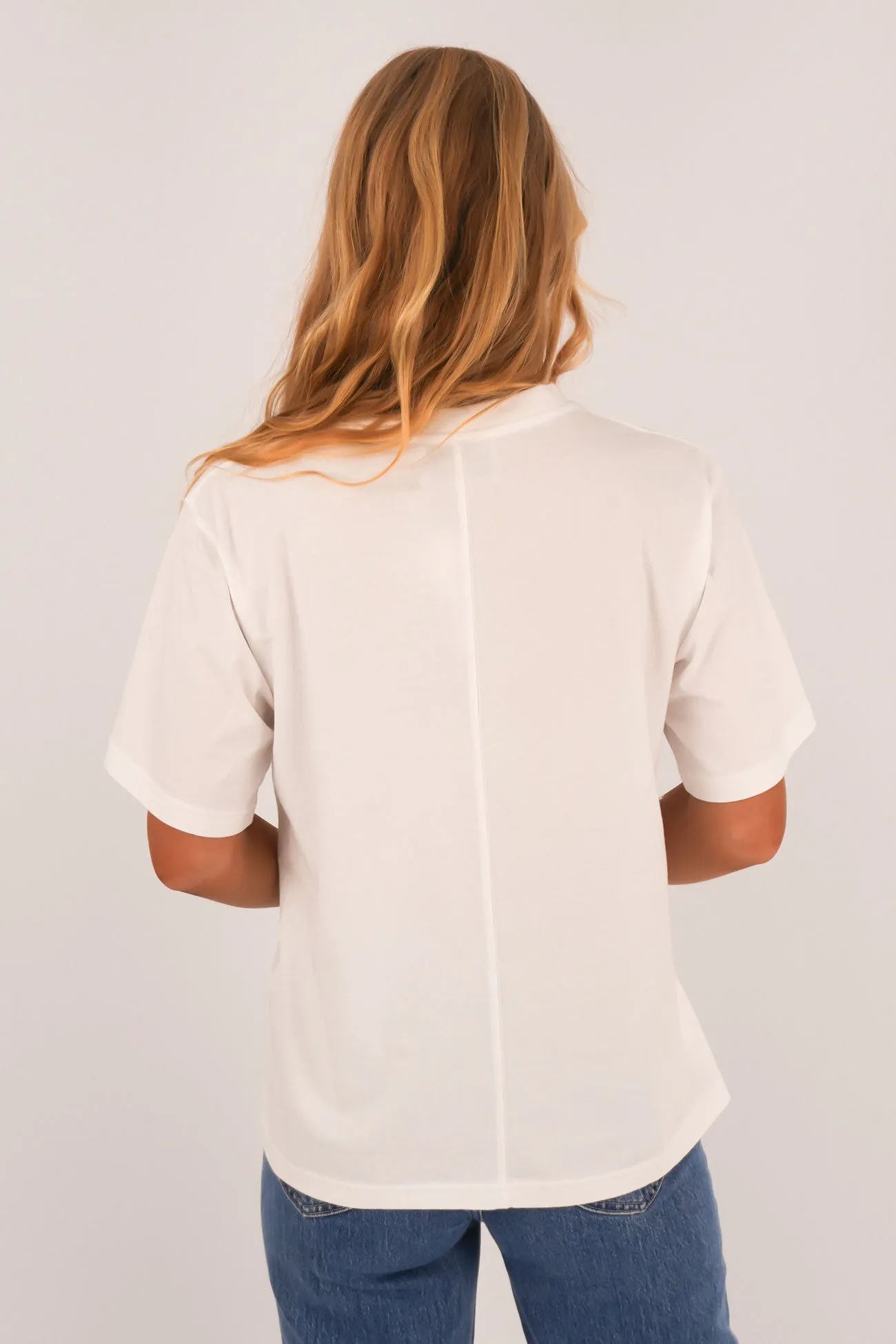 Sophie Tee Bar White Seasonal Staple Cross Grain Knit