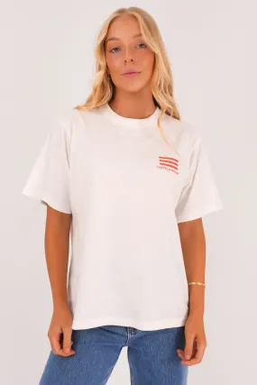 Sophie Tee Bar White Stretch Jersey Knit