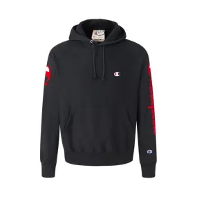 Reverse Weave Pullover Hoodie Mid-waisted