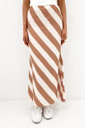 Subtle Detail Soren Maxi Skirt Brown
