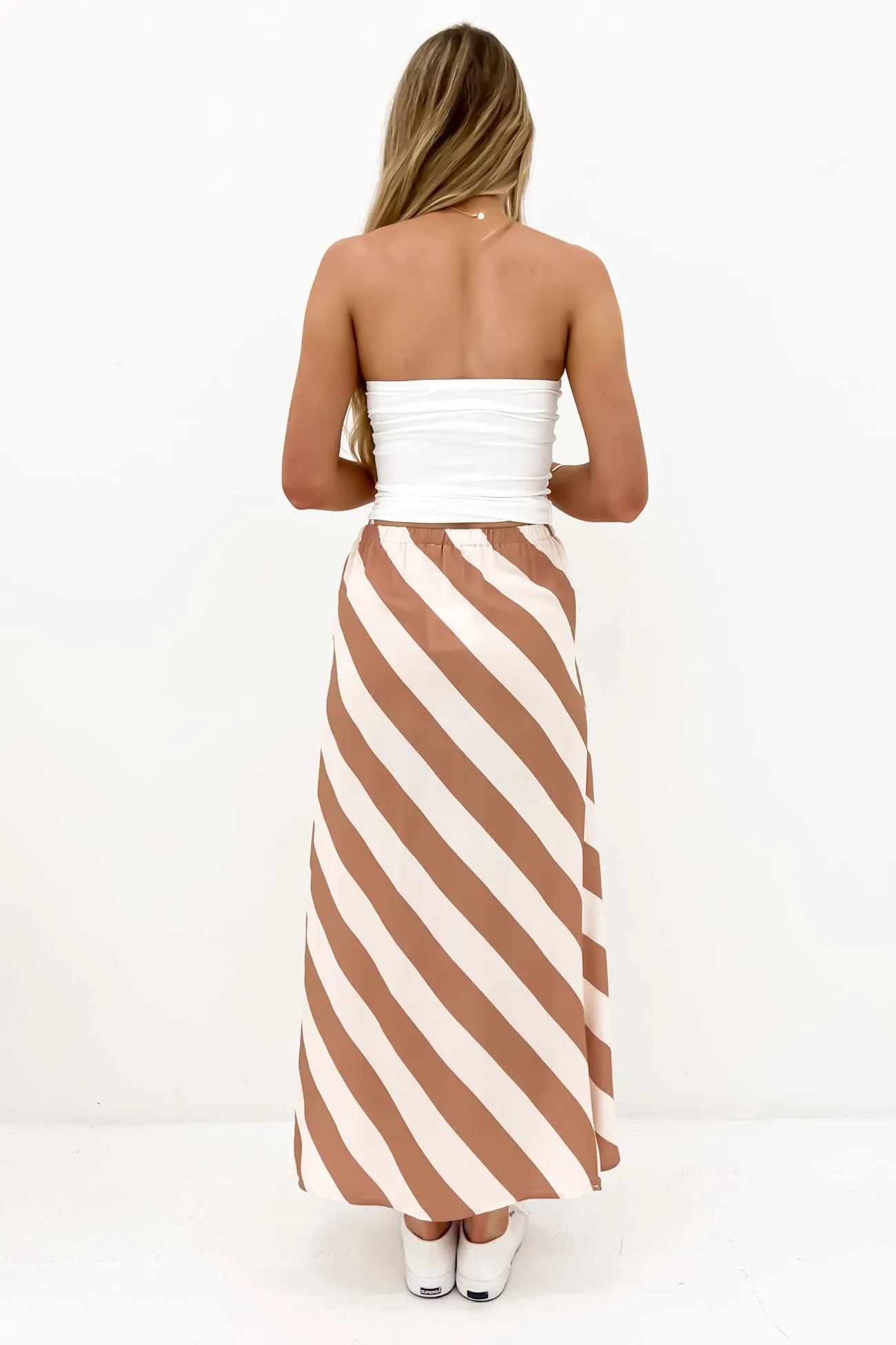quick dry Breezy Outfit Soren Maxi Skirt Brown