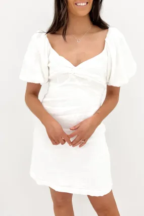 Fall Fashion Jordana Mini Dress White
