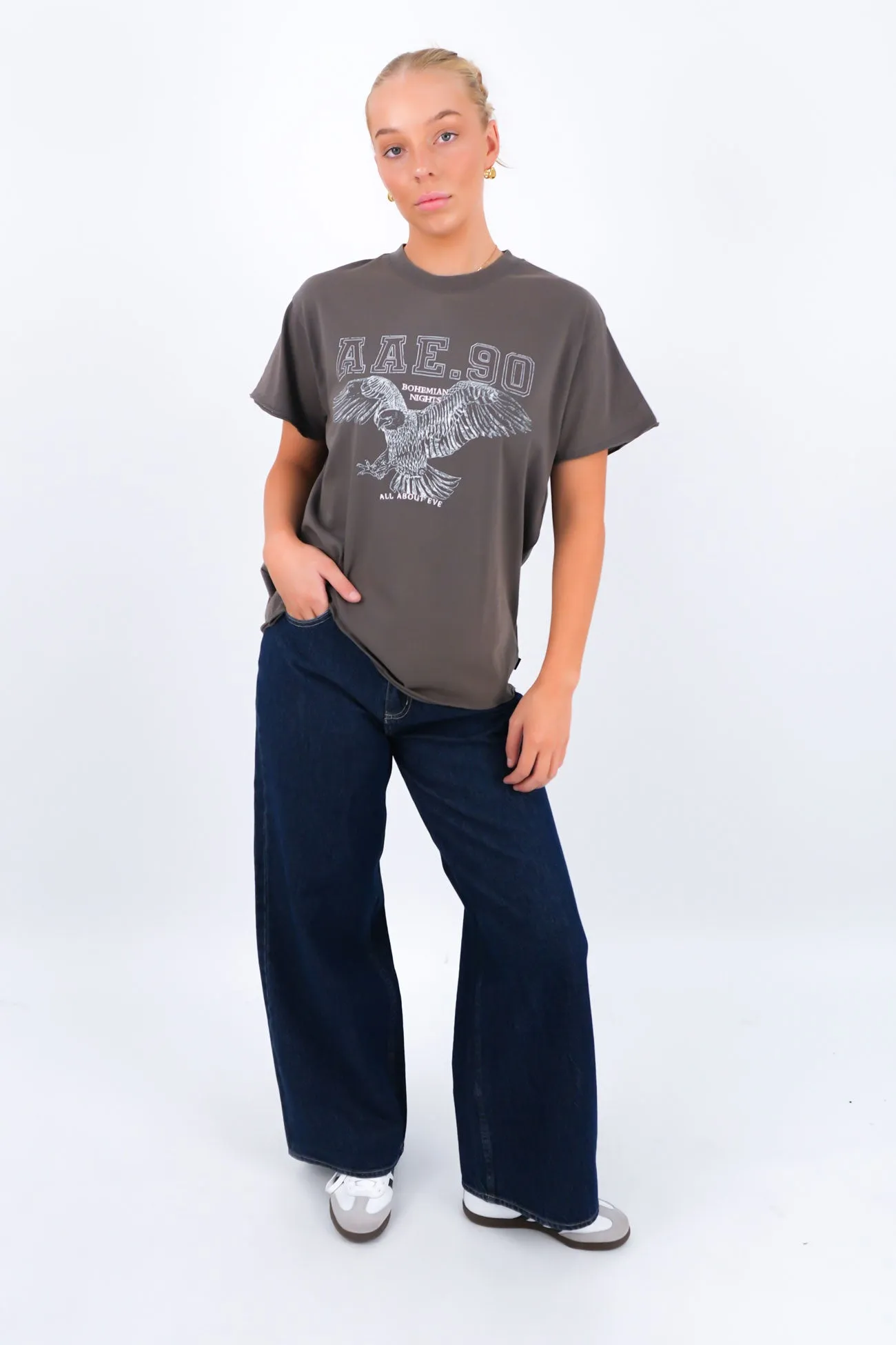Eclipse Relaxed Tee Charcoal Weekend Ready Soft Touch Fit