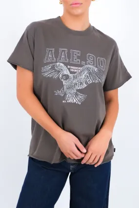 Vintage Style Eclipse Relaxed Tee Charcoal