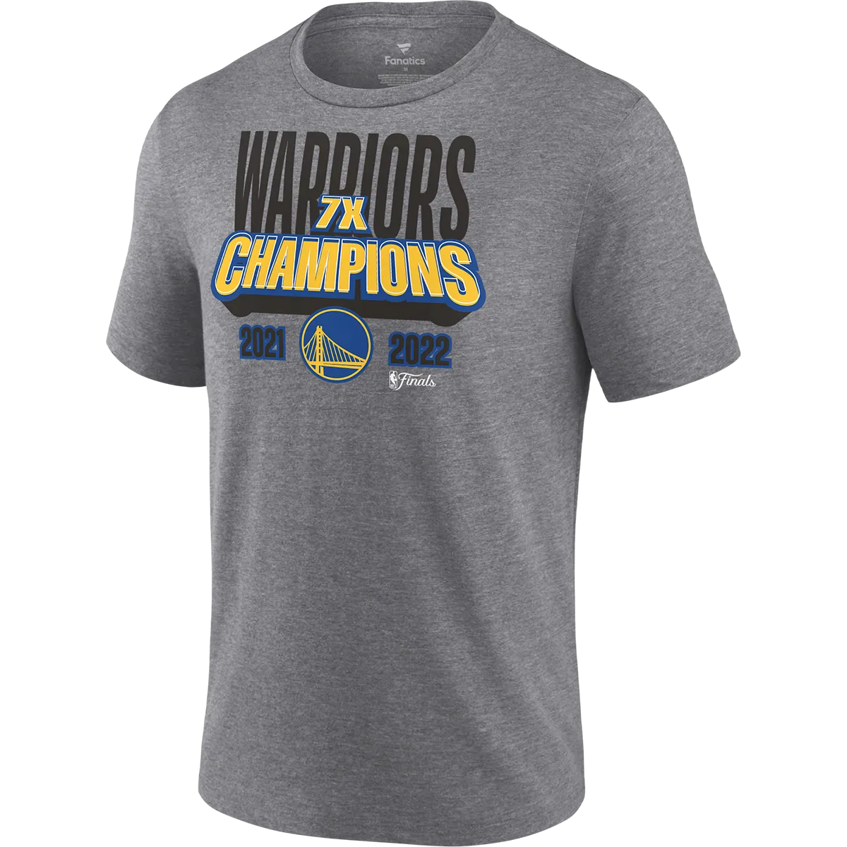 Men's Warriors NBA Champs Shot Clock Tee Fit for Everyone MoistureWicking Technology