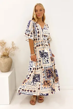 Comfortable office piece Vibrant color Scarlett Maxi Dress Phoenix