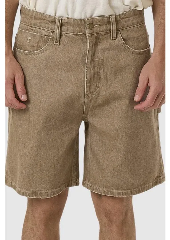 Slacker Denim Short Breen Stonewash Sporty Edge Denim shorts