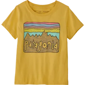 Youth Baby Regenerative Organic Cotton Fitz Roy Skies T-Shirt Comfortable Layer Non Irritating Collar