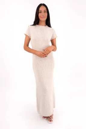 Timeless Fit Look Leela Knit Maxi Dress Beige