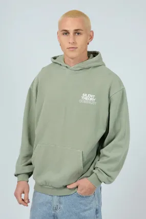 Convertible 2 In 1 Function Smooth Flat Collar Stacked Hoodie Sage