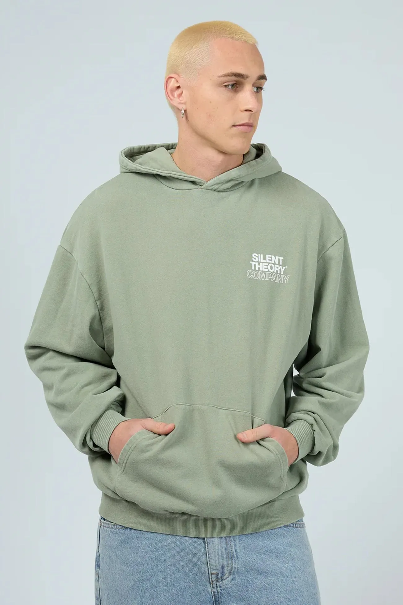 All Weather Protection Temperature Regulating Membrane Stacked Hoodie Sage