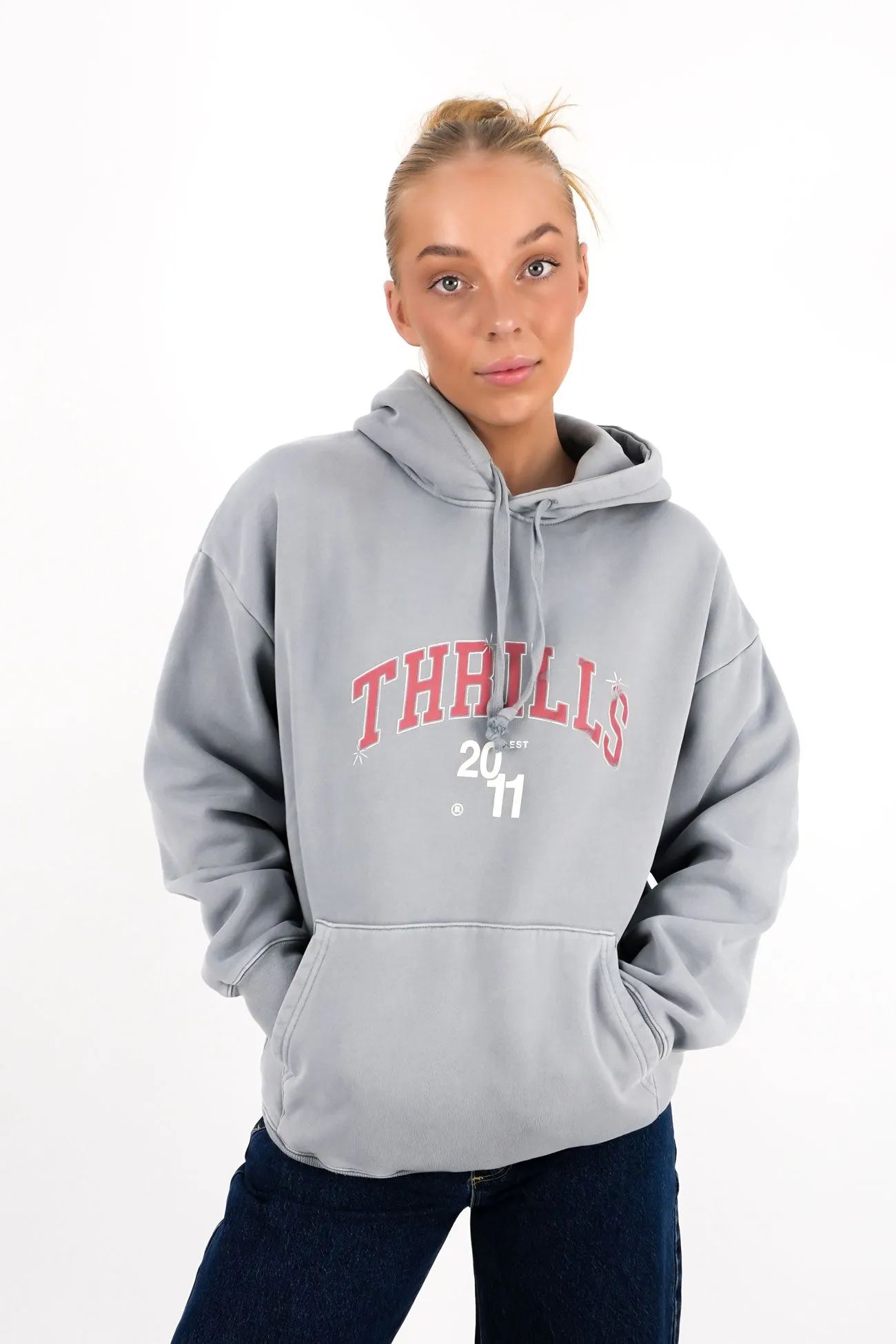 TearResistantFabric Stadium Fleece Hood Smog
