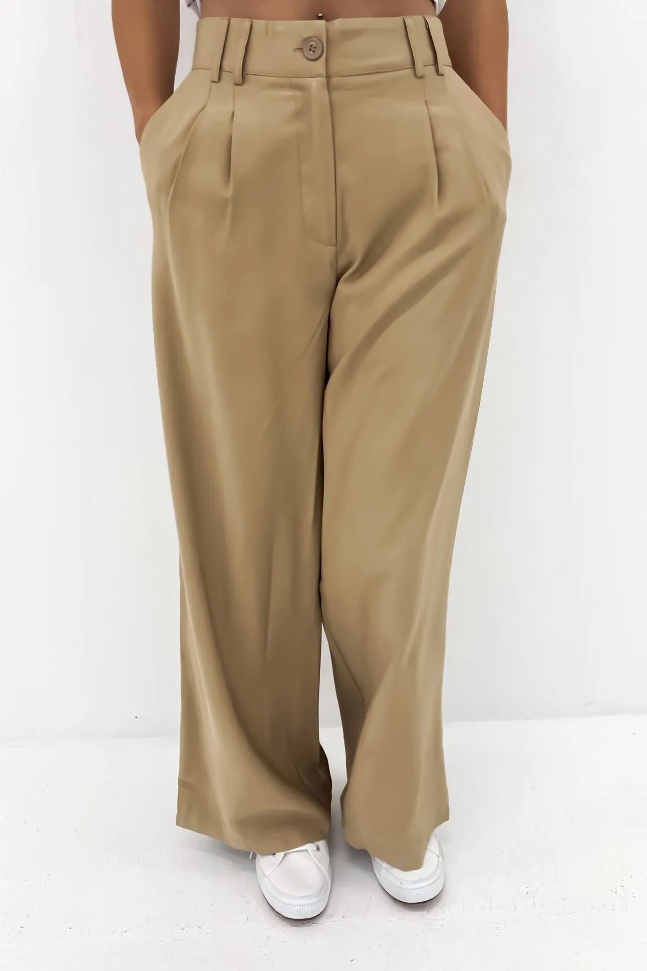 Ashley Pant Tan Simple Fit