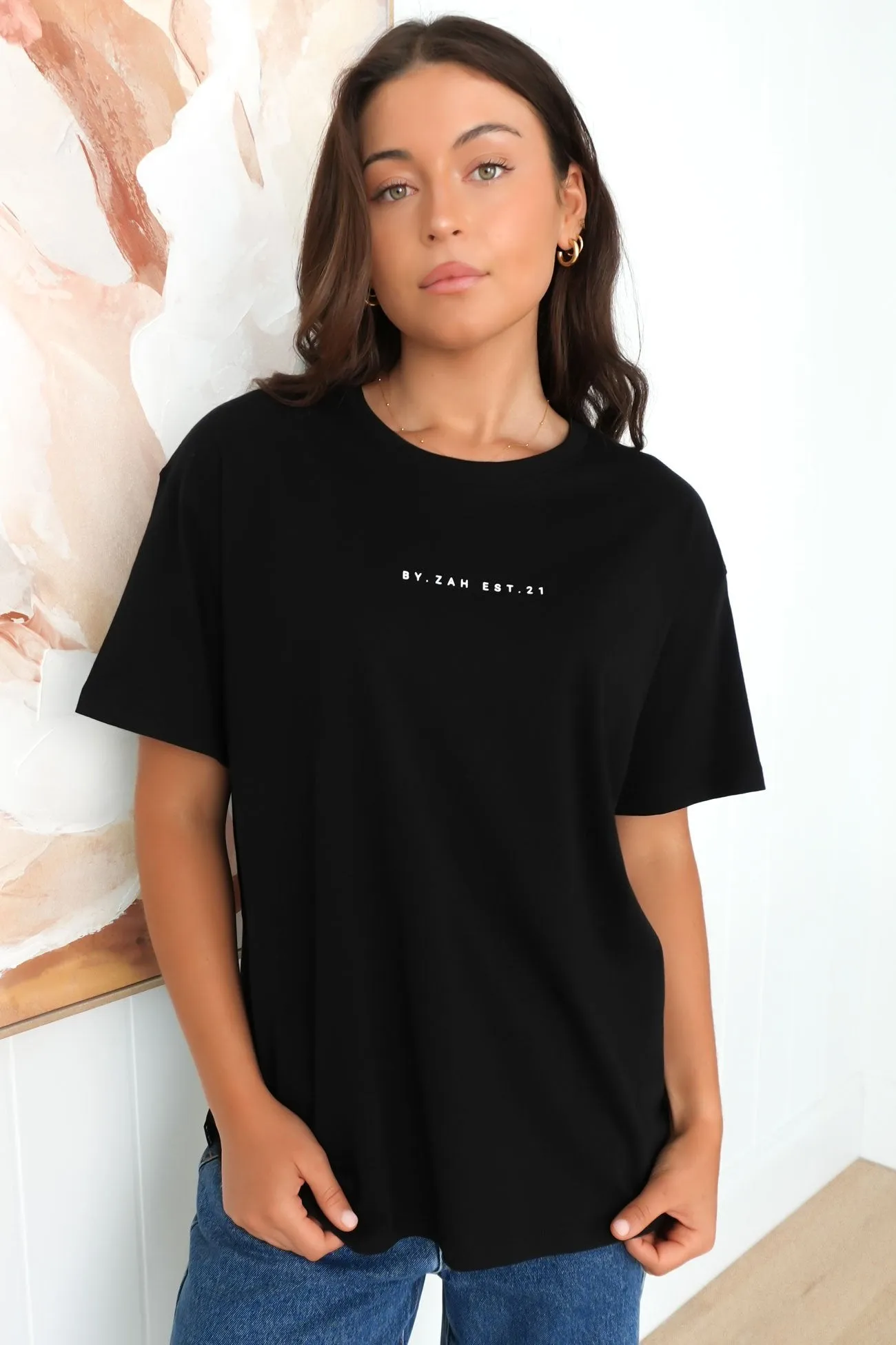 Biodegradable Textile Staple BZ Tee Black