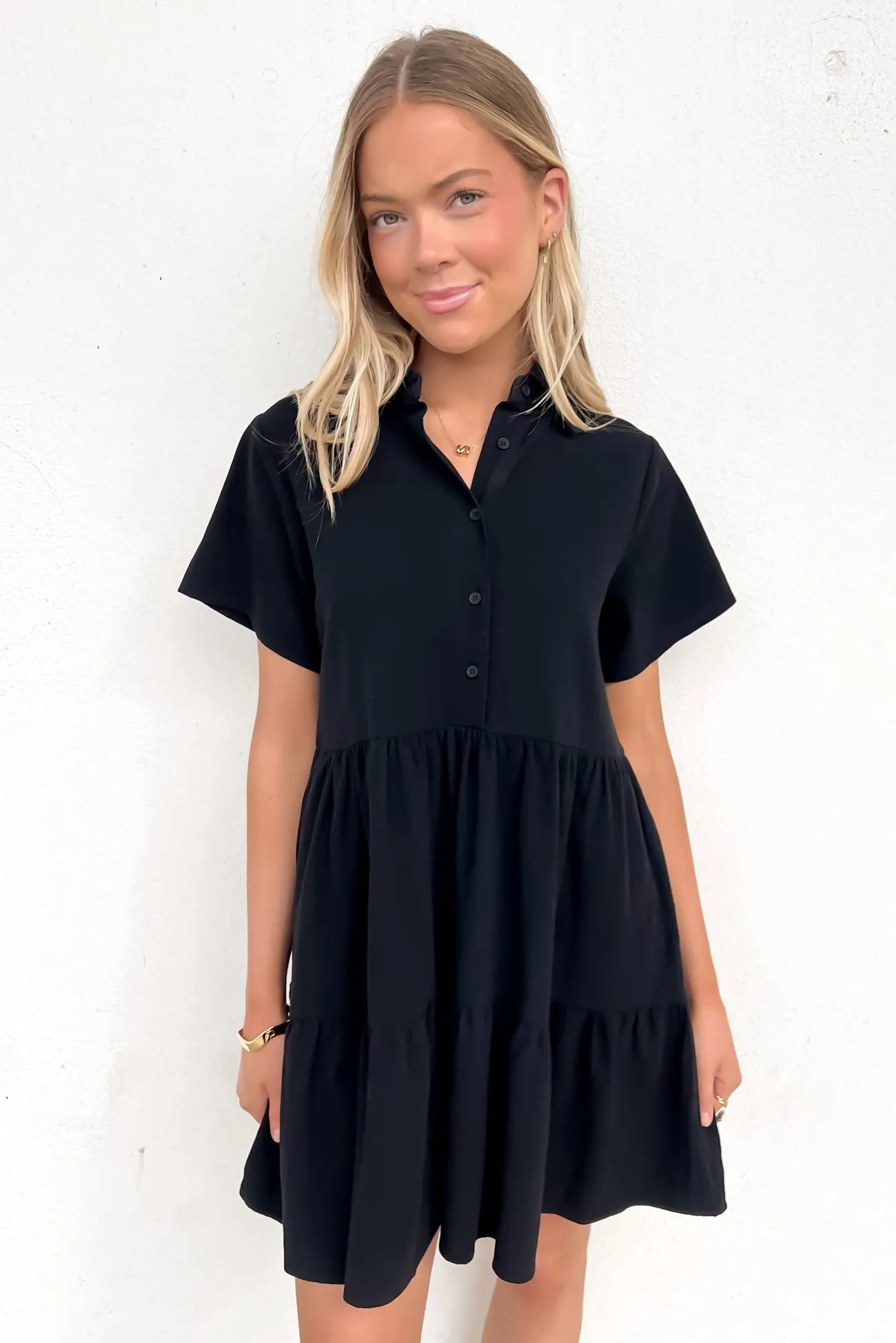 Koda Mini Dress Black Elegant knee-length dress