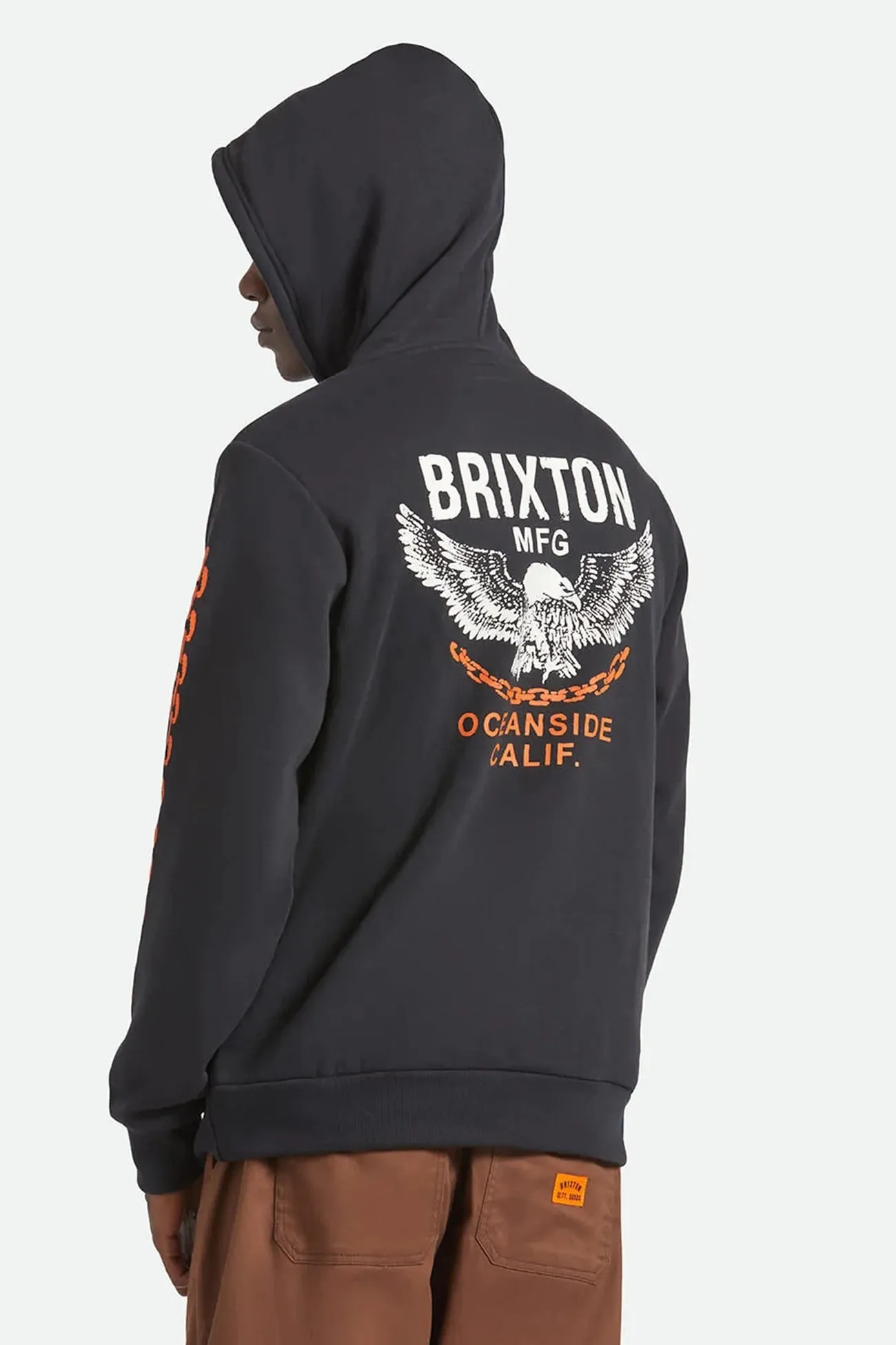 Waterproof Coating Hooded Versatile Design Waller Hoodie Black
