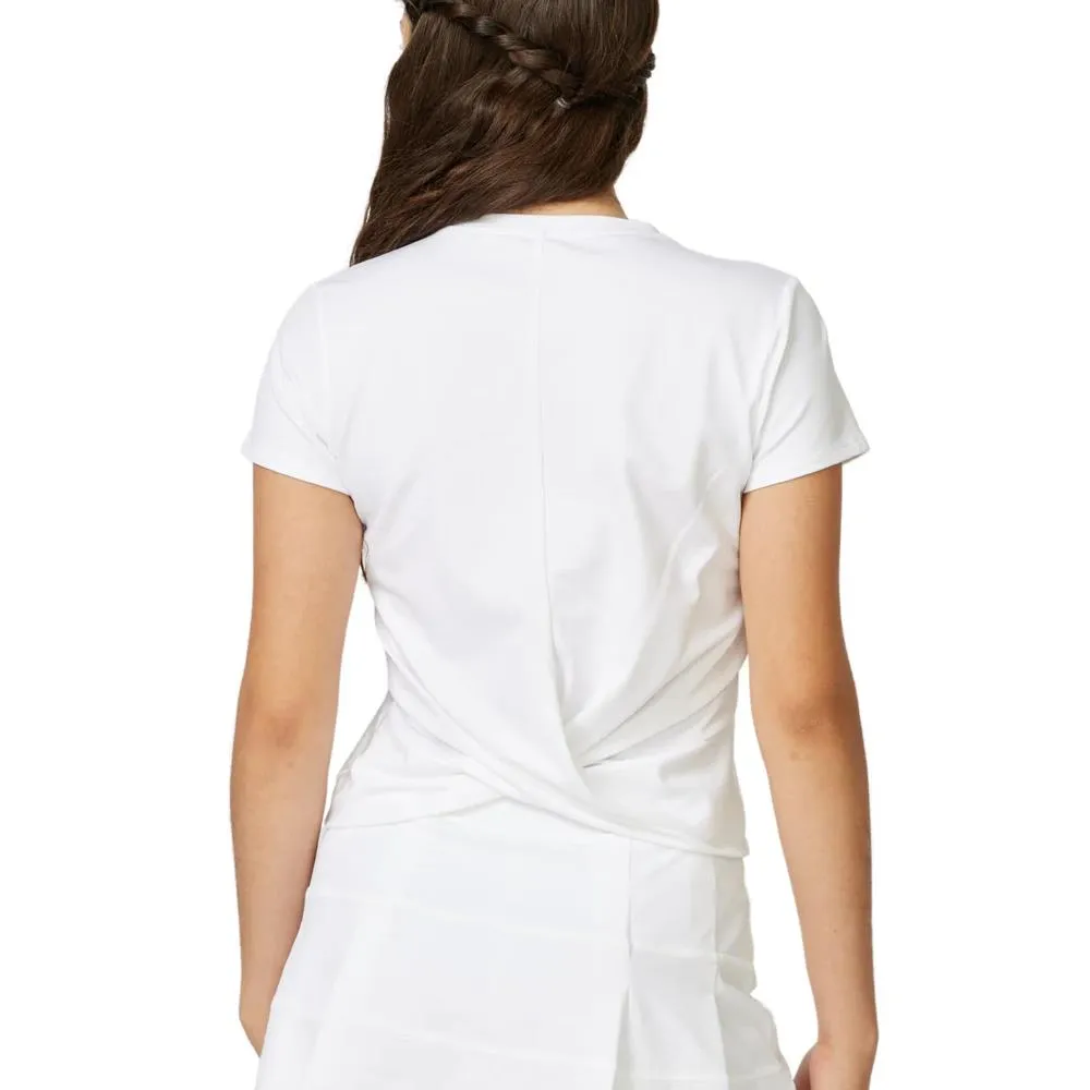 stain - resistant Sofibella Girls Allstars Short Sleeve Top - White