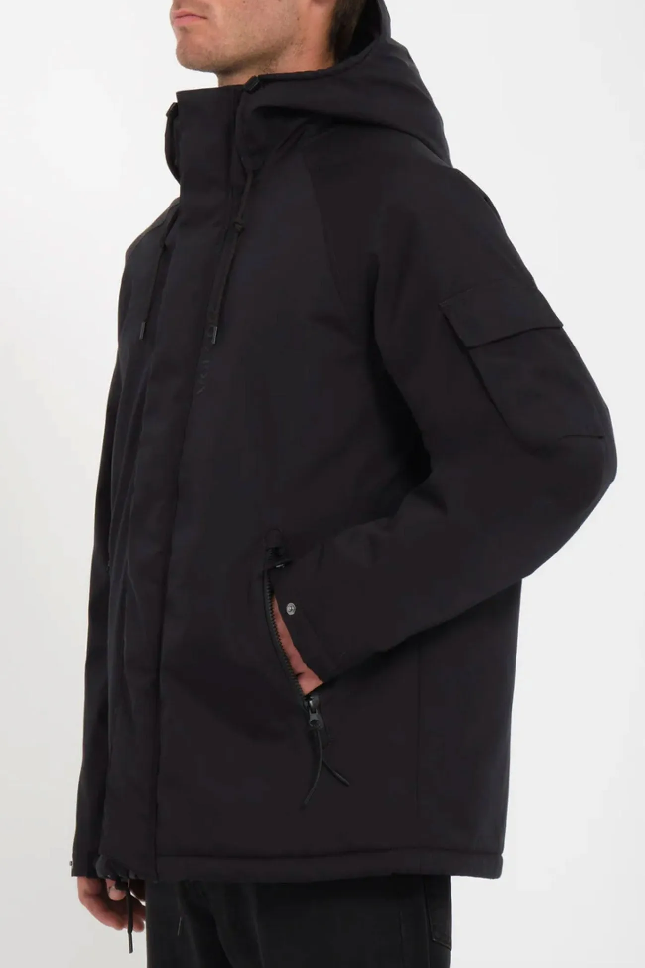 Flexible Side Gussets Transitional Look Stoke Stone II 10K Jacket Black
